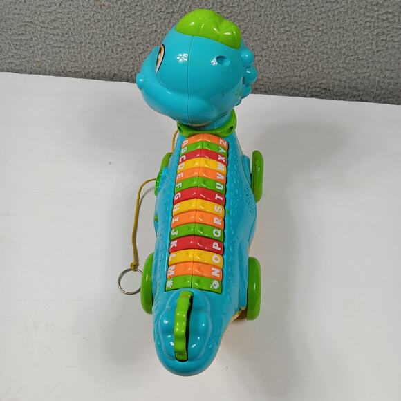 Leap Frog Pull Along Lettersaurus Learning Dinosaur Alphabet Counting Toy - Picture 5 of 9